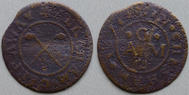 Chesham, Abraham Garraway 1671 halfpenny Chesham, Abraham Garraway 1671 halfpenny